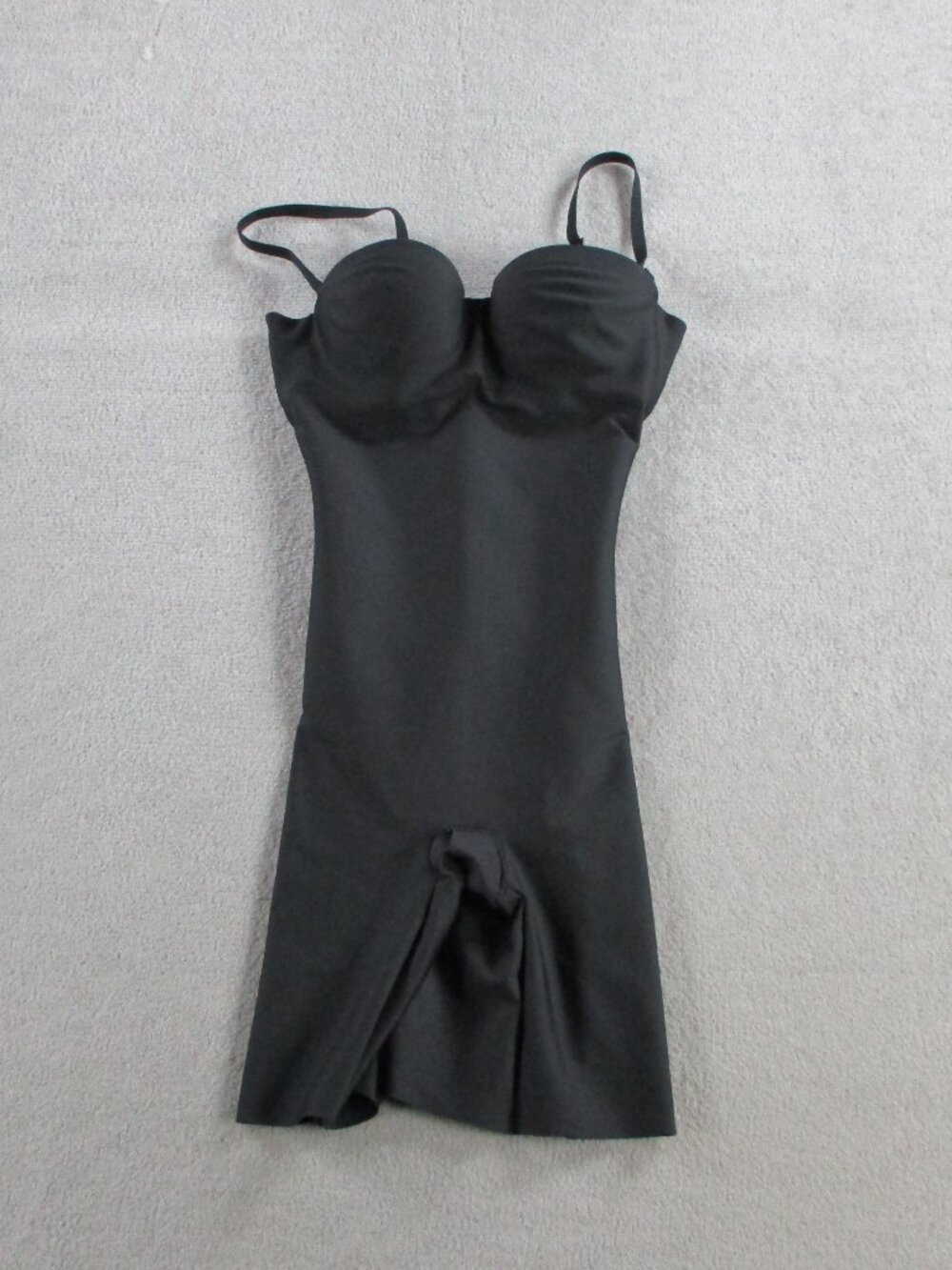 Skims Body Core Sculpt Underwire Mid Thigh Bodysuit Womens XS Onyx Black NWOT - Picture 2 of 8